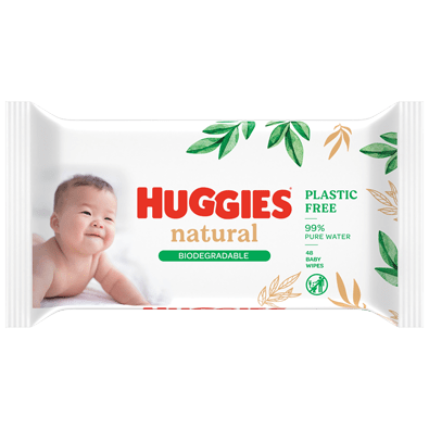 Вологі серветки для новонароджених Huggies Natural