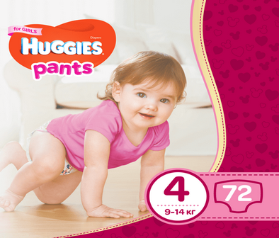 Трусики-підгузки Huggies Pants для дівчат